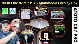 All-In-One Wireless 4G Multimedia Carplay Box | ATOTO CB7 Pro Android Auto