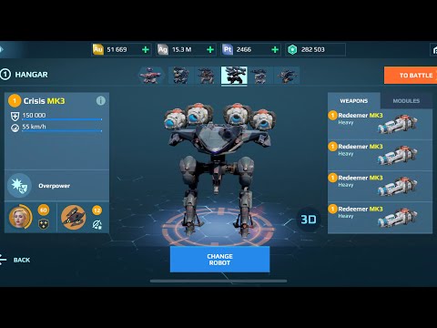 Redeemer Crisis Full MK3 | War Robots Gameplay