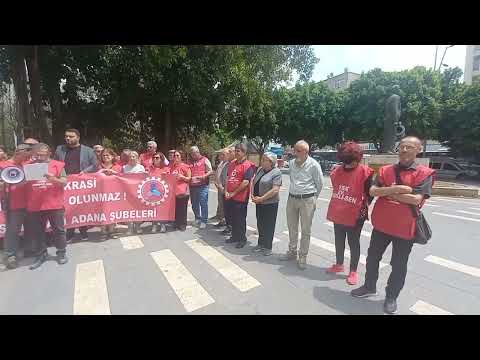 Şeyhmus Kaya, Adana'da Dev Emekli-Sen Adına Basın Açıklaması Yaptı 