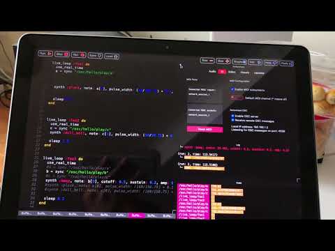 LIVENODING 756 / Blender Realtime Sound Generator using Sonic Pi via OSC