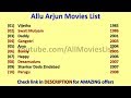 Allu Arjun Movies List
