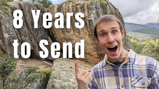 Climbing this boulder wasn't about the grade...