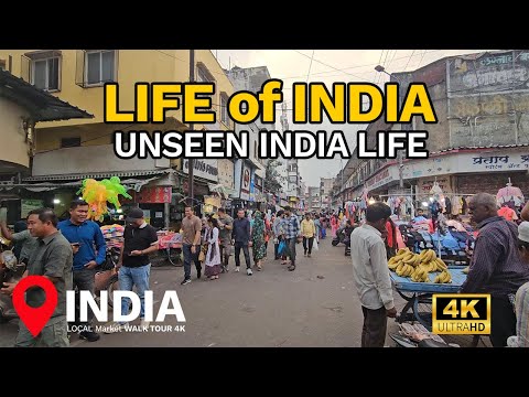 The REAL PUNE, India | Walking Tour INDIA 4K Walk