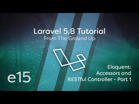 Laravel 5 8 Tutorial From Scratch e15 Eloquent Accessors RESTful Controller Part 1