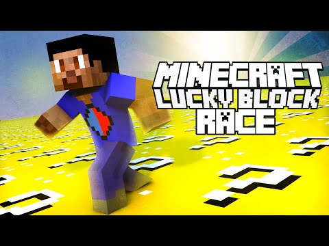 Minecraft LUCKY BLOCK Race #3 with The Pack (Minecraft Lucky Block Mod)