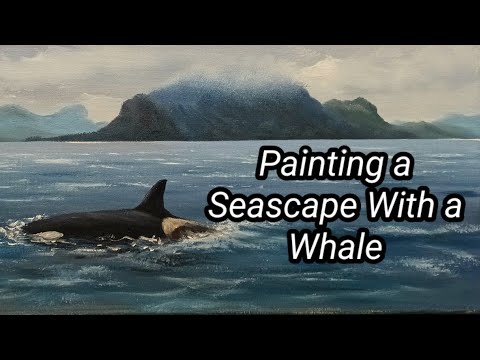 How To Paint a Seascape using Simple Techniques, .  Easy Oil Painting Tutorials