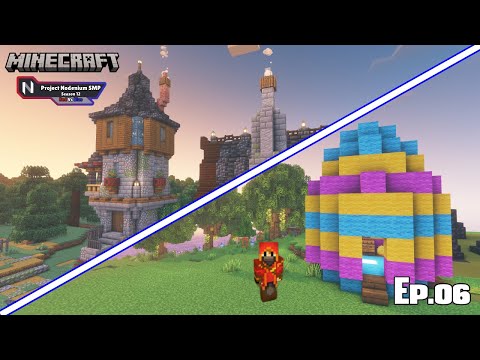 Ultimate Minecraft Egg Hunt in Village Mage Tower! Ep.6