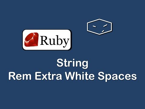 string remove extra whitespaces in ruby