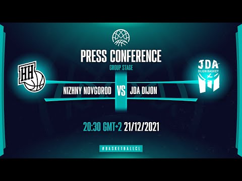 Nizhny Novgorod v JDA Dijon - Press Conference | Basketball Champions League 2021-22