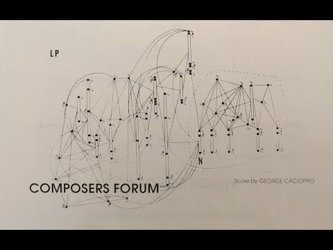 Curt Cacioppo and William Albright play Piano Piece No. 11 by George Cacioppo