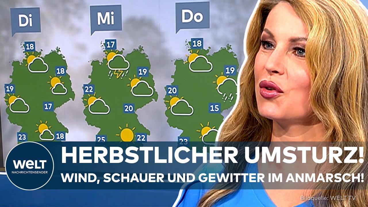 HERBSTWETTER IM ANMARSCH: Das Wetter kippt! Deutschland erwartet heftige Stürme und Gewitter!