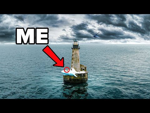 Overnight in the World's Scariest Lighthouse for 24 Hours