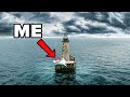 Overnight in the World's Scariest Lighthouse for 24 Hours