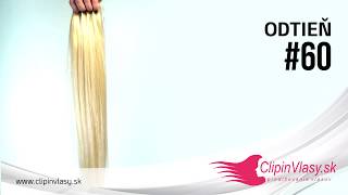 Clip-in vlasy seamless 45cm, 80g, #60 | svetlá teplá blond
