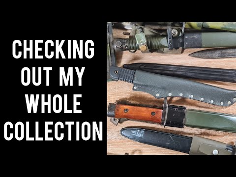 my whole bayonet Collection as of October 2023