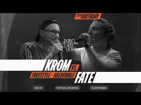 Krom vs Fate // Freestyle Halbfinale 2/2 // Rapbattle Berlin @ 9th Birthday // DLTLLY