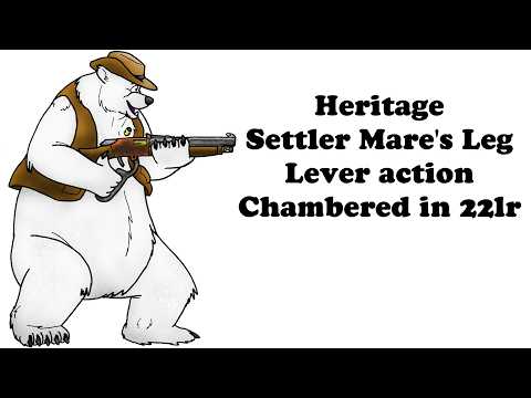 Heritage Settler .22LR lever-action rifle close-up view