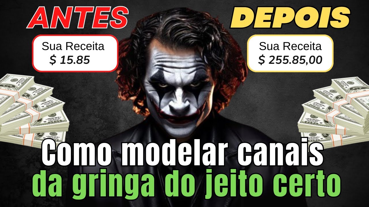 Como modelar canais da gringa do jeito certo criar canal dark viral