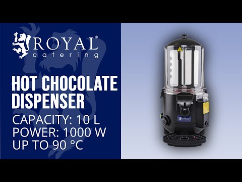 vídeo - Dispensador de chocolate - 10 litros - 1000 W