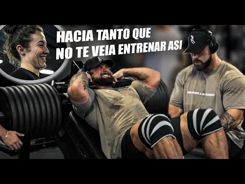 CHRIS BUMSTEAD EMOCIONA A SU NOVIA TRAS TIRAR 360 KG EN SENTADILLA HACK - Victor valdivia