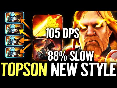 🔥 TOPSON 105+ DPS Omniknight NEW STYLE — Radiance + Cloak of Flames 88% SLOW Dota 2 Pro