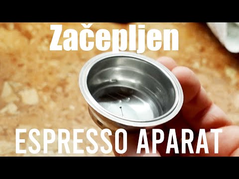 Začepljen filter - otpušavanje začepljenog espresso aparata