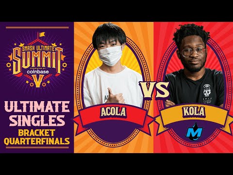 acola vs Kola - Quarterfinals Ultimate Summit 5 - SSBU Singles | Steve vs Cloud, Roy