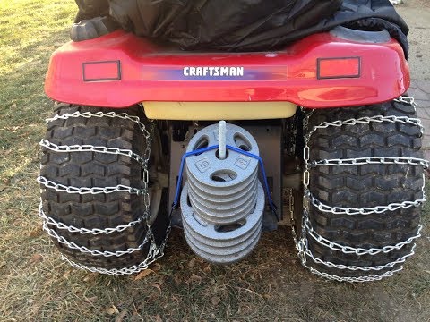 Lawn tractor weight DIY