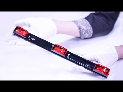Red Clearance ID BAR Marker Light 9 LED Trailer Sealed Stainless Steel Review | PARTSam