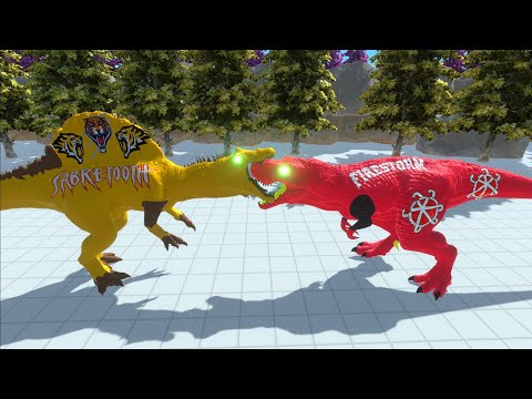 WOLVERINE SPINOSAURUS DEATH CLIMB - Animal Revolt Battle Simulator