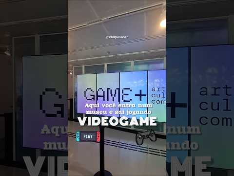 É uma exposição ou sala de jogos? #videogames #videogame #exposição #turismosp #avenidapaulista #sp