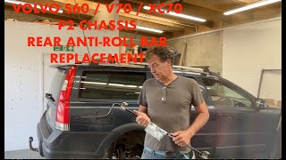 Volvo S60, V70, XC70 P2 chassis, Rear anti-roll bar replacement / exhaust repair