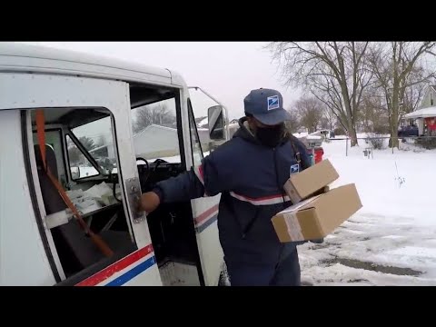 Outdoors workers trying to keep warm