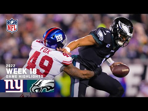 New York Giants vs. Philadelphia Eagles | 2022 Week 18 Game Highlights