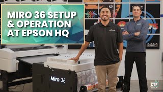 How to Set Up the Miro 36 Shaker with Epson G6070 DTF Printer @Epson America
