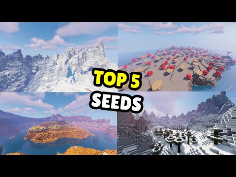 Top 5 Minecraft 1.18 Seeds! -  Insane Mountain Generation!