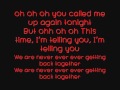 Apparitions - We are never ever getting back ...