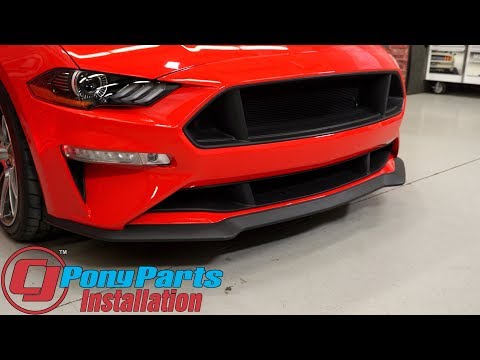 2018-2023 Mustang GT/EcoBoost Cervini Upper/Lower Grille C-Series Textured Matte Black Installation