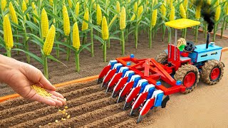 DIY Tractor making Mini Plough Blade for Maize Field | Mini Farm Machines | HP Mini DIY Tractor