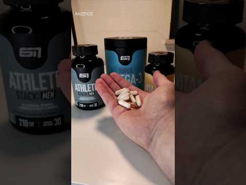 (Advertisement) My supplement routine 🚀💪 #musclebuilding #supplements #esn