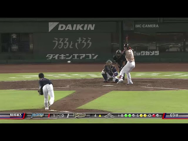 【4回表】ファイターズ・陽 外角の直球を引っ張りレフト前へのヒット!! 2016/9/2 Bs-F