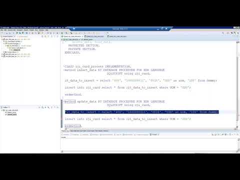 Video 15 - CDS View - AMDP CURD Operations