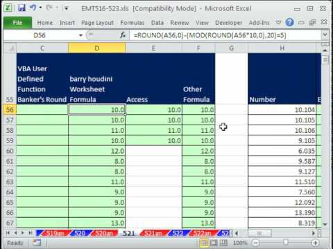 Excel Magic Trick 1333 Power Query Get Transform Rounding Banker s or Gaussian Rounding