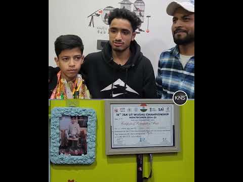 Amaan Ullah Khan wins gold at the 19th UT J&K Wushu Championship 2026, creating history for Baramulla.