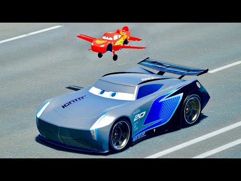 Lightning McQueen RC Plane Jet Engine vs Jackson Storm - Drag Race 20 KM