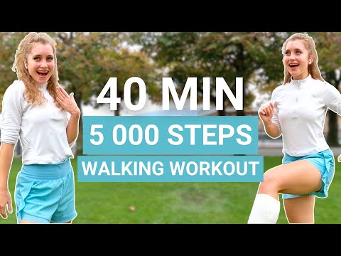 40 MIN 5000 STEPS WORKOUT | no jumping calories burning walking dance workout, full body