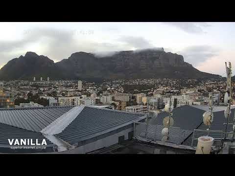 Table Mountain Webcam from Cape Town live cam