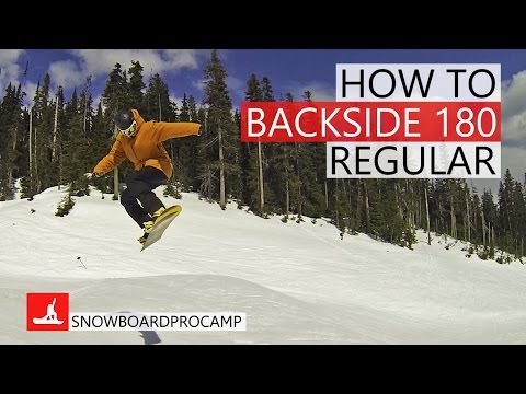 How to 180 Backside in the Park - Snowboarding Tricks Regular