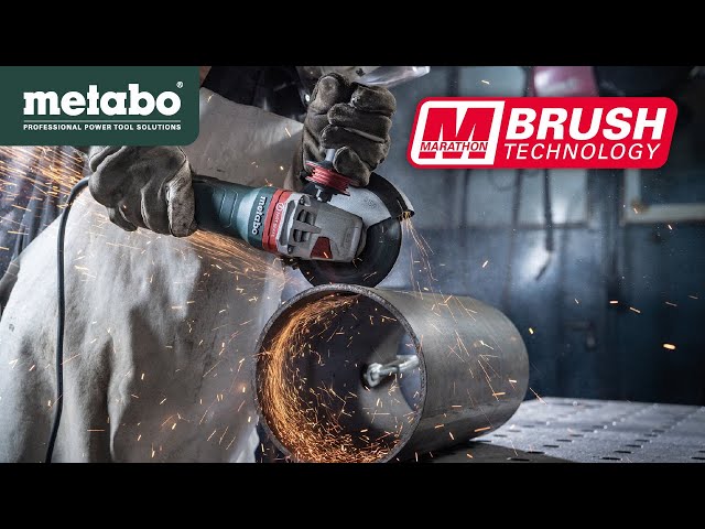 Video teaser for Metabo 1,900 Watt Angle Grinder M-Brush