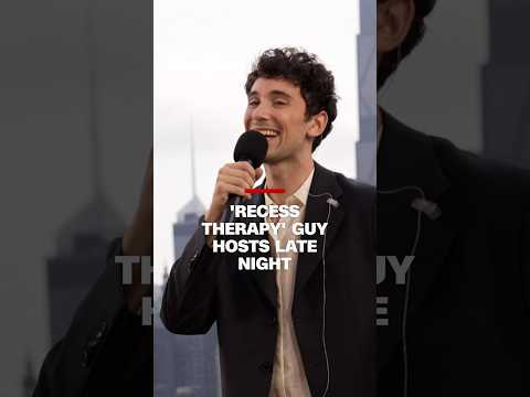 'Recess Therapy' guy hosts late night